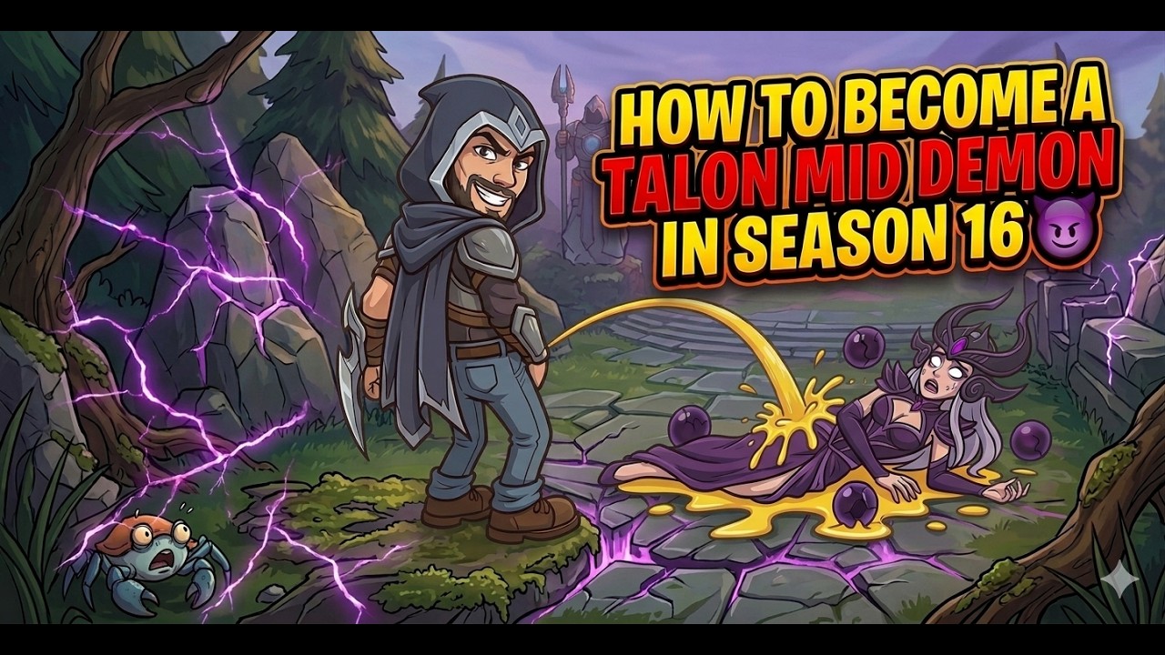 HOW TO BECOME A TALON MID DEMON IN SEASON 16 😈 (Runes, Build & Matchups)