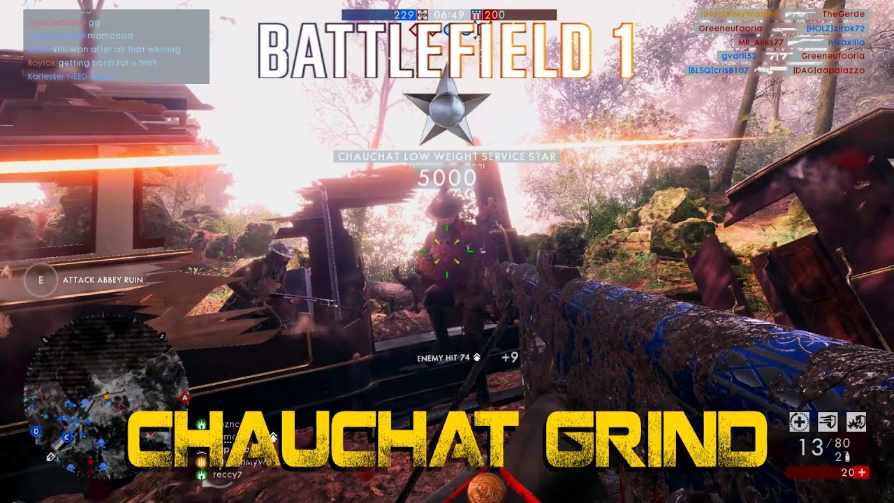 BF1 - Chauchat - Quest for 100ss