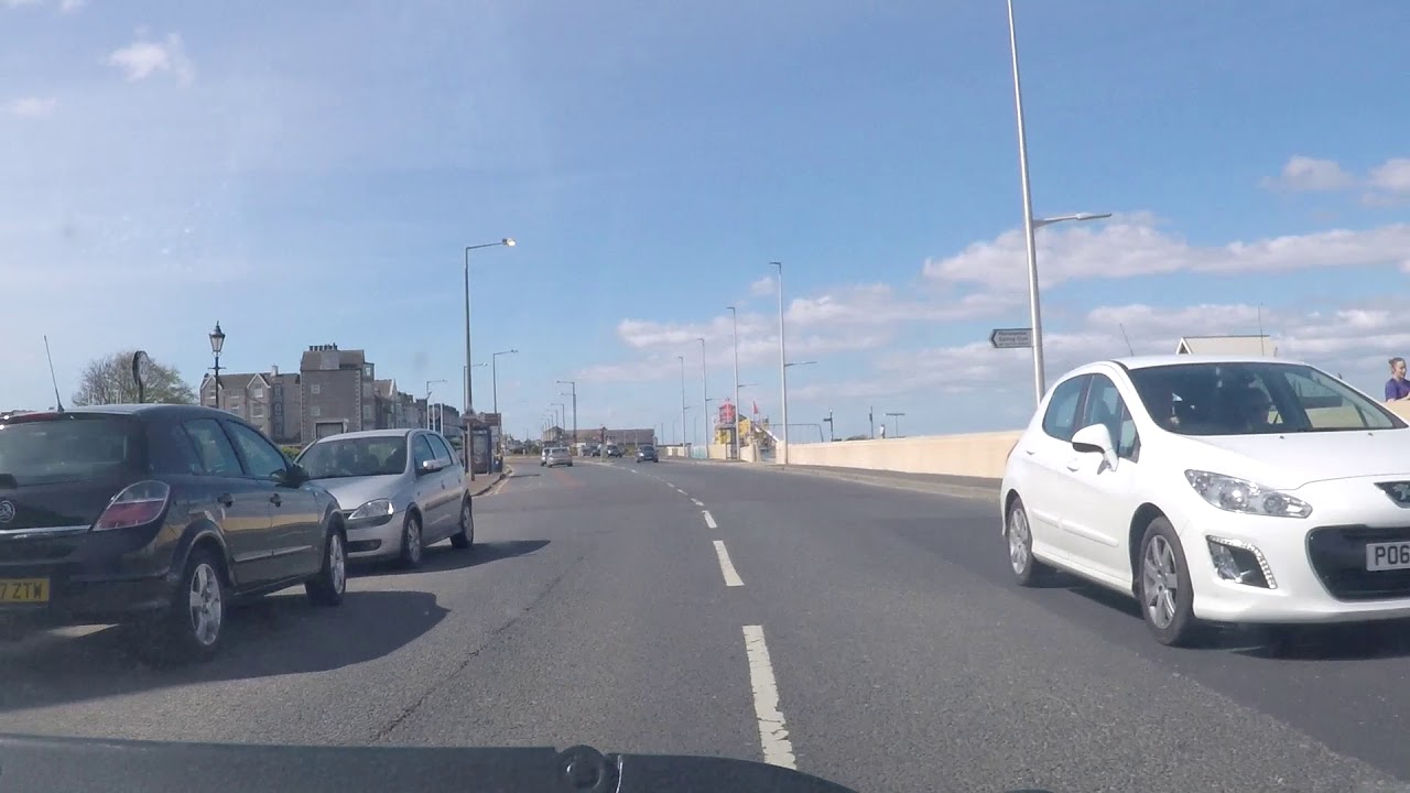 Morecambe by Car - arrival from Lancaster then Promenade