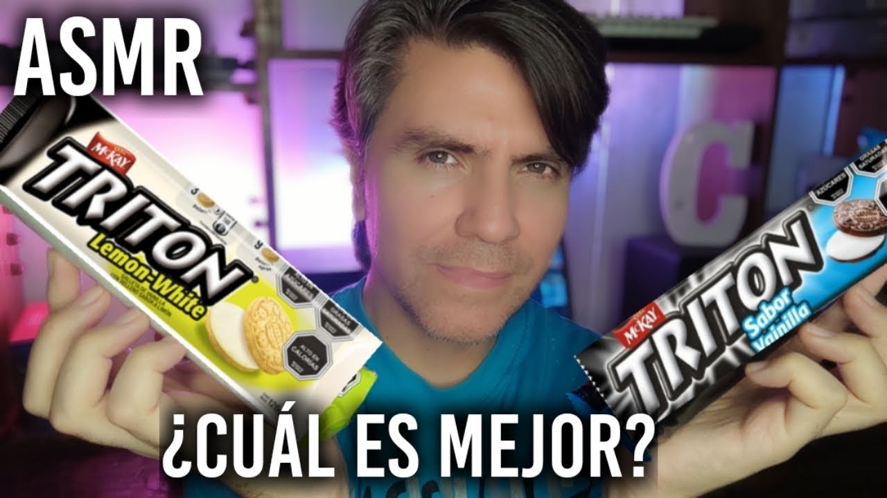 ASMR Probando Las Nuevas Galletas TRITÓN WHITE LEMON vs TRITÓN CLÁSICA 