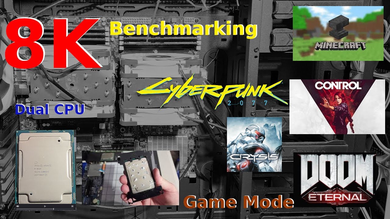 8K Gaming on Dual Intel Xeon P 8124 GPU: 3090