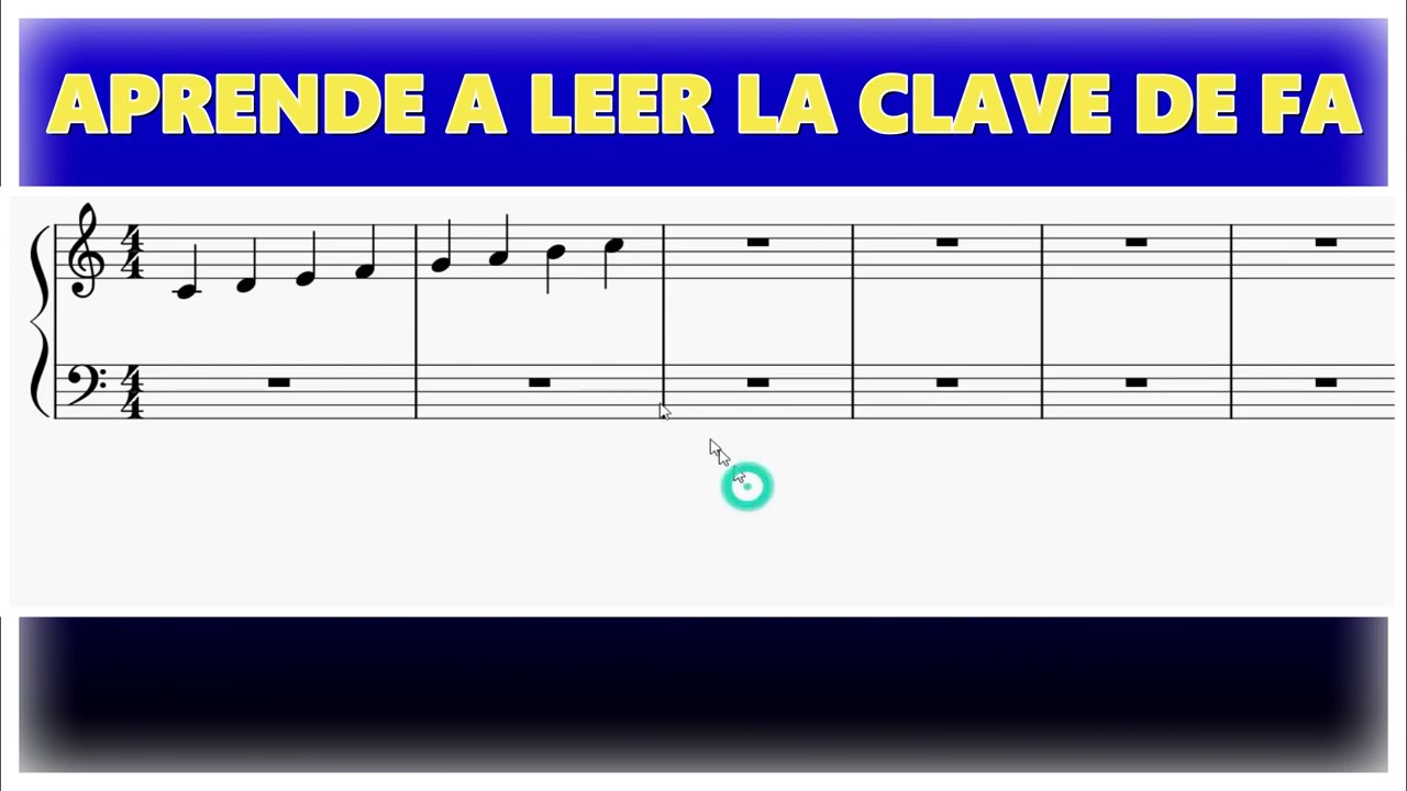 Aprende a leer la clave de Fa