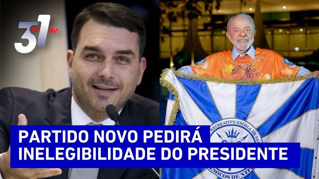 Fora das eleições? Flávio Bolsonaro promete acionar TSE contra desfile sobre Lula no RJ