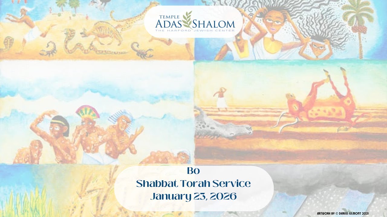 Temple Adas Shalom Live Shabbat Torah Service - Bo