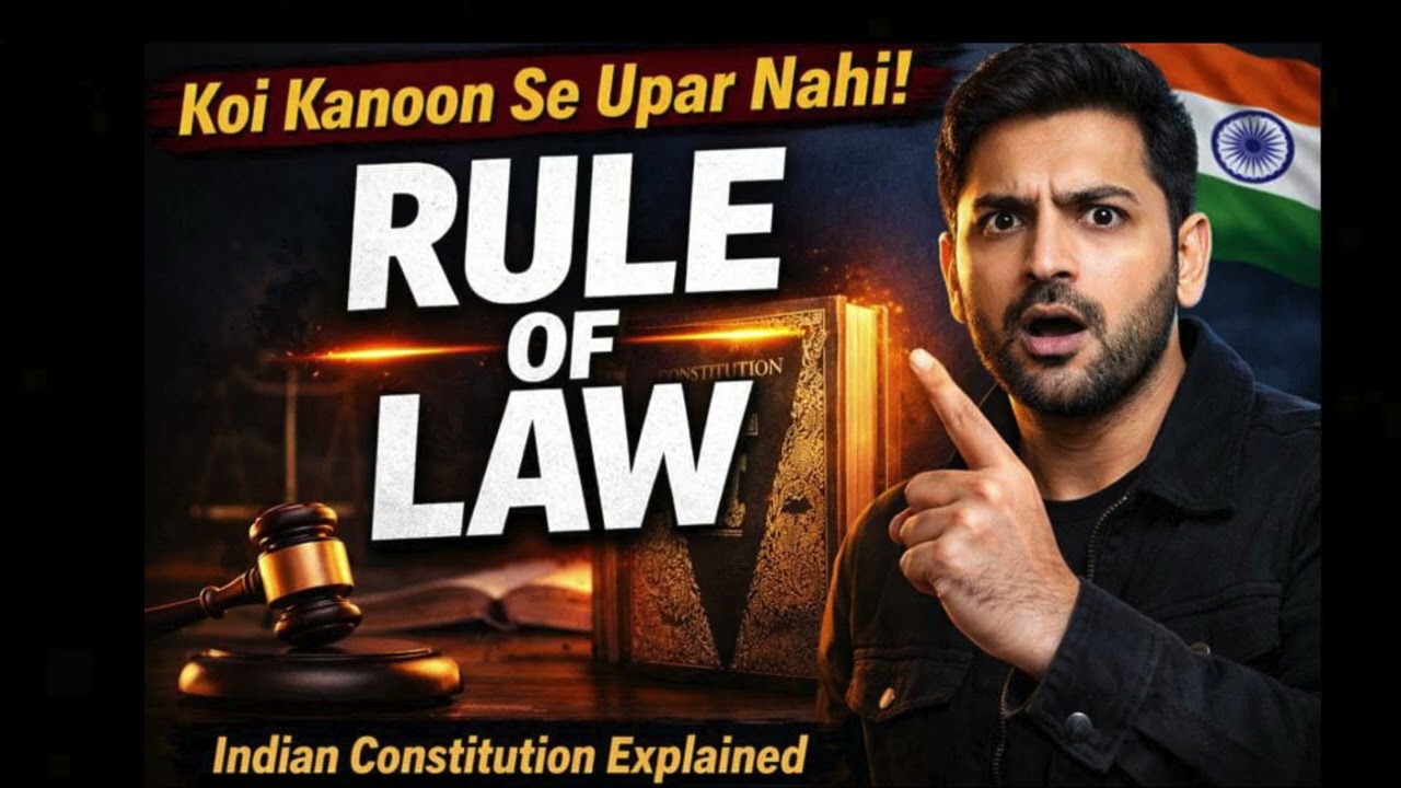 Rule of Law in Indian Constitution Explained | Koi Kanoon Se Upar Nahi! ⚖️🇮🇳