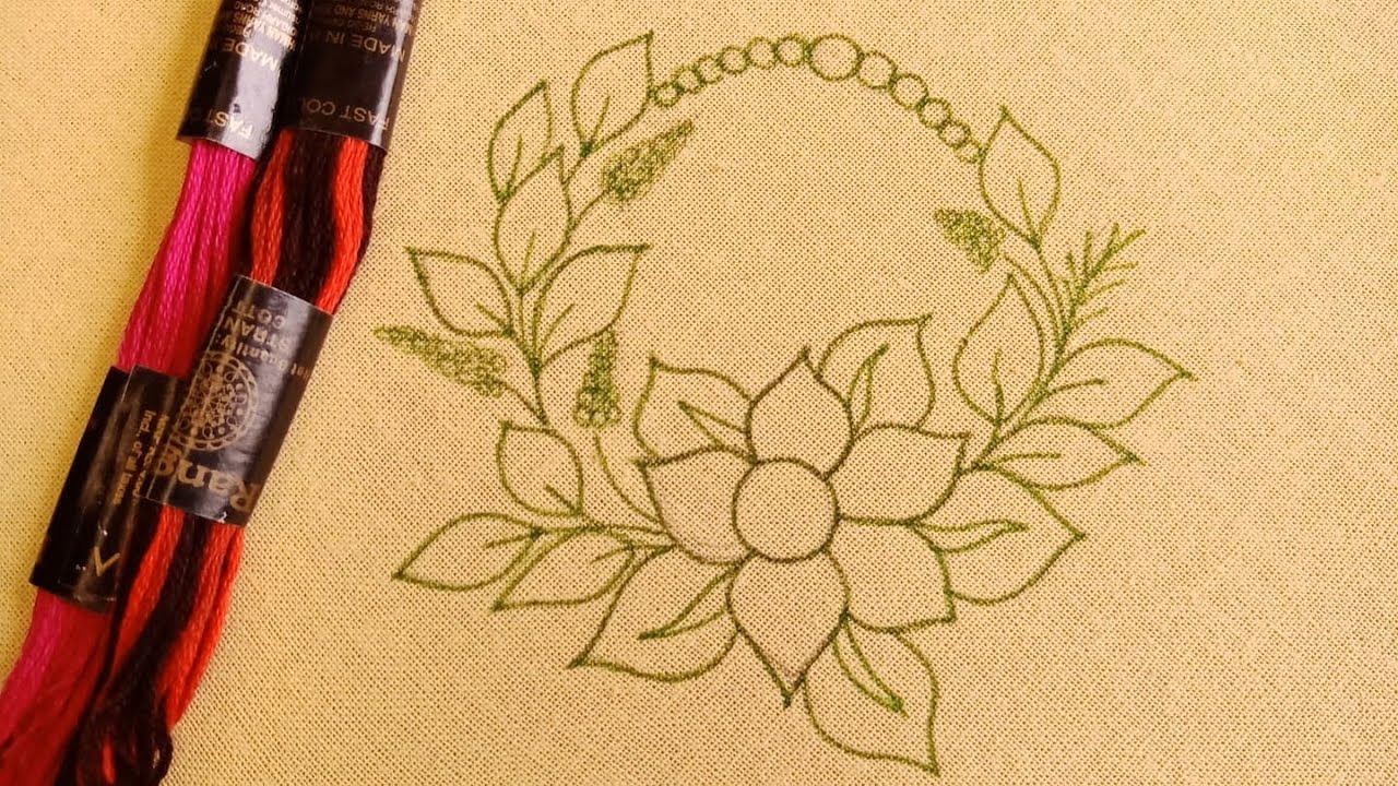 Easy Hand Embroidery Tutorial-95,All over Design,Modern and Decorative All over Design for Dresses
