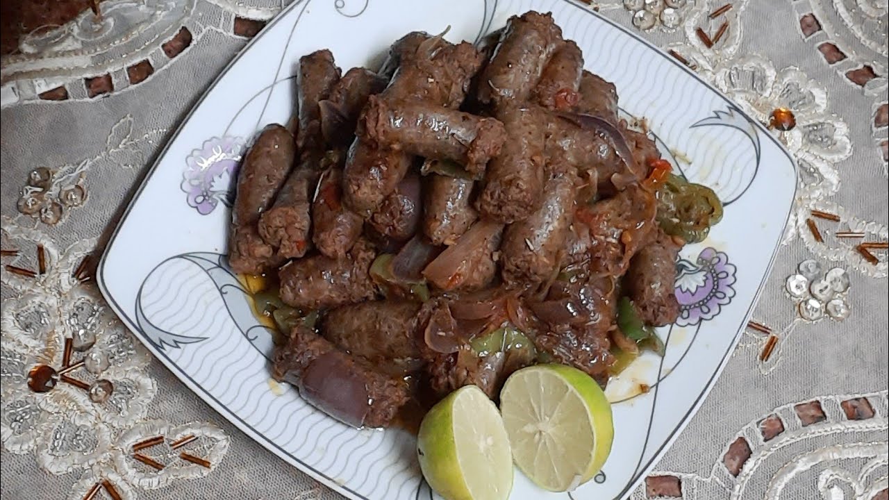 سجق اسكندراني انما ايه تحفة 😋 هتاكلو صوابعكم وراه 👌❤