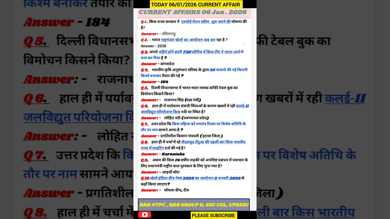 06/01/2026 current affair | today current affair | 
