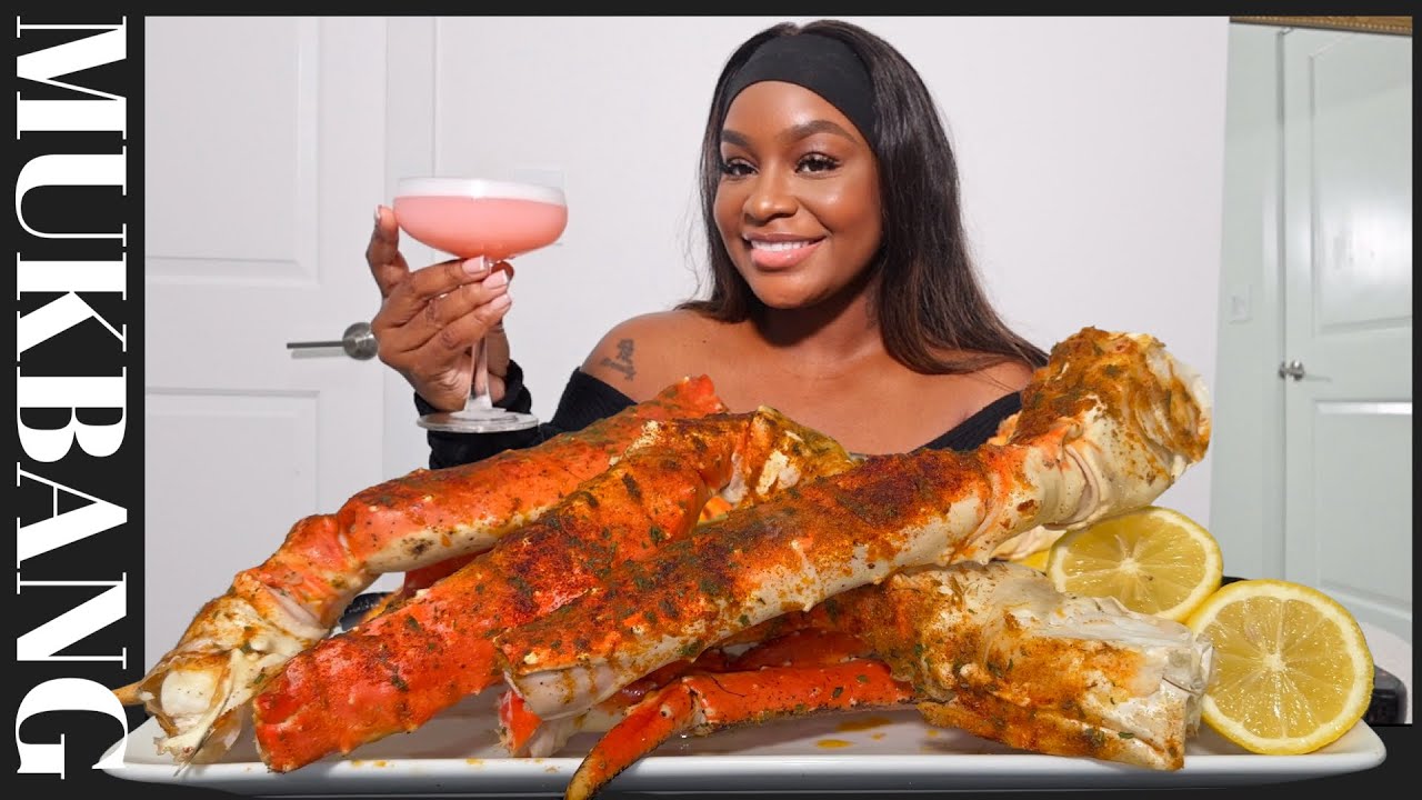 GIANT KING CRAB LEGS + SPICY SEAFOOD BOIL MUKBANG + TIKTOK BAN