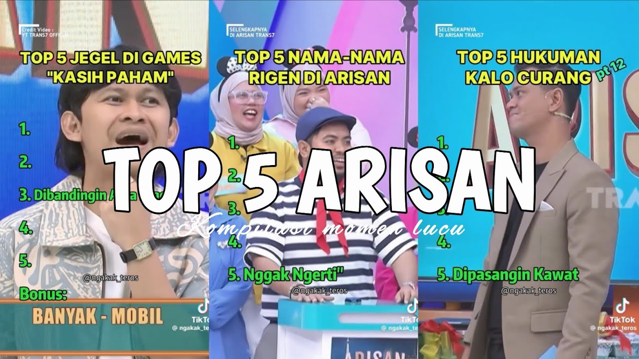 TOP 5 MOMEN LUCU ARISAN‼️