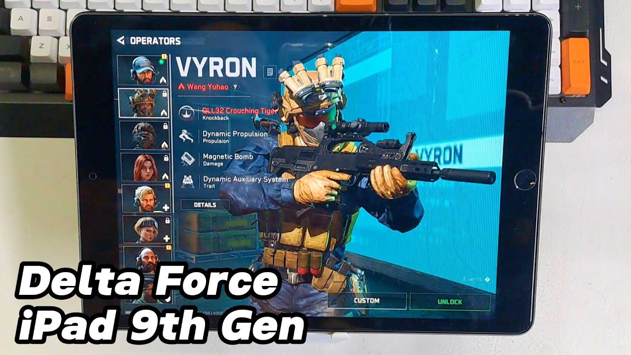 iPad 9th Generation Gaming Test Delta Force Mobile