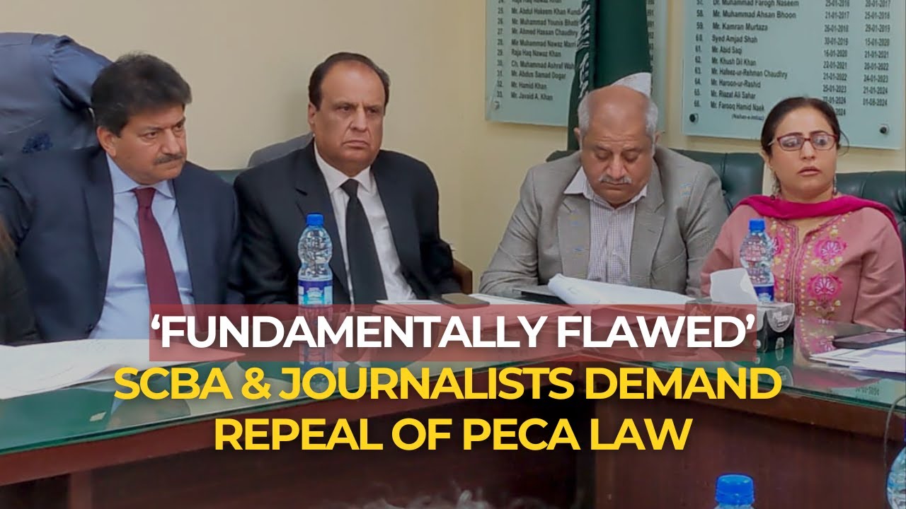 SCBA & journalists demand repeal of PECA law