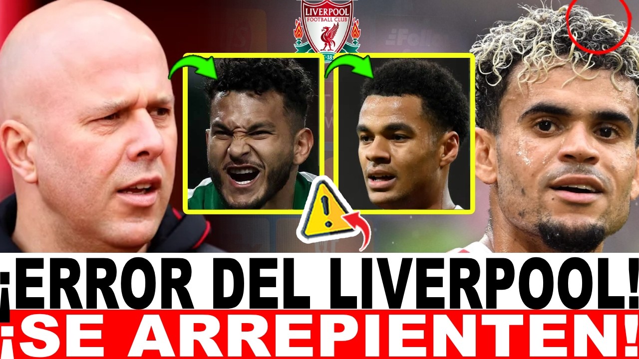 ¡TERRIBLE ERROR! La prensa inglesa ARREMETE contra Slot por vender a Luis Díaz al Bayern Múnich
