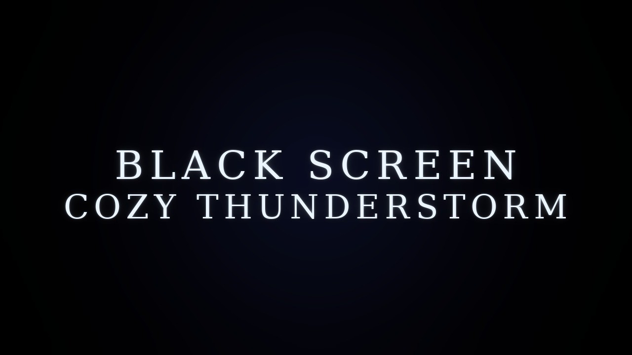 BLACK SCREEN | Heavy Rain + Distant Thunder | Cozy Cabin Fireplace | Deep Sleep Sounds | 6.5 Hours