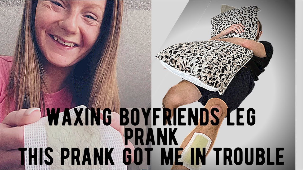 Waxing boyfriends leg while sleeping, GONE WRONG~ *revenge PRANK* (wax your boyfriend)