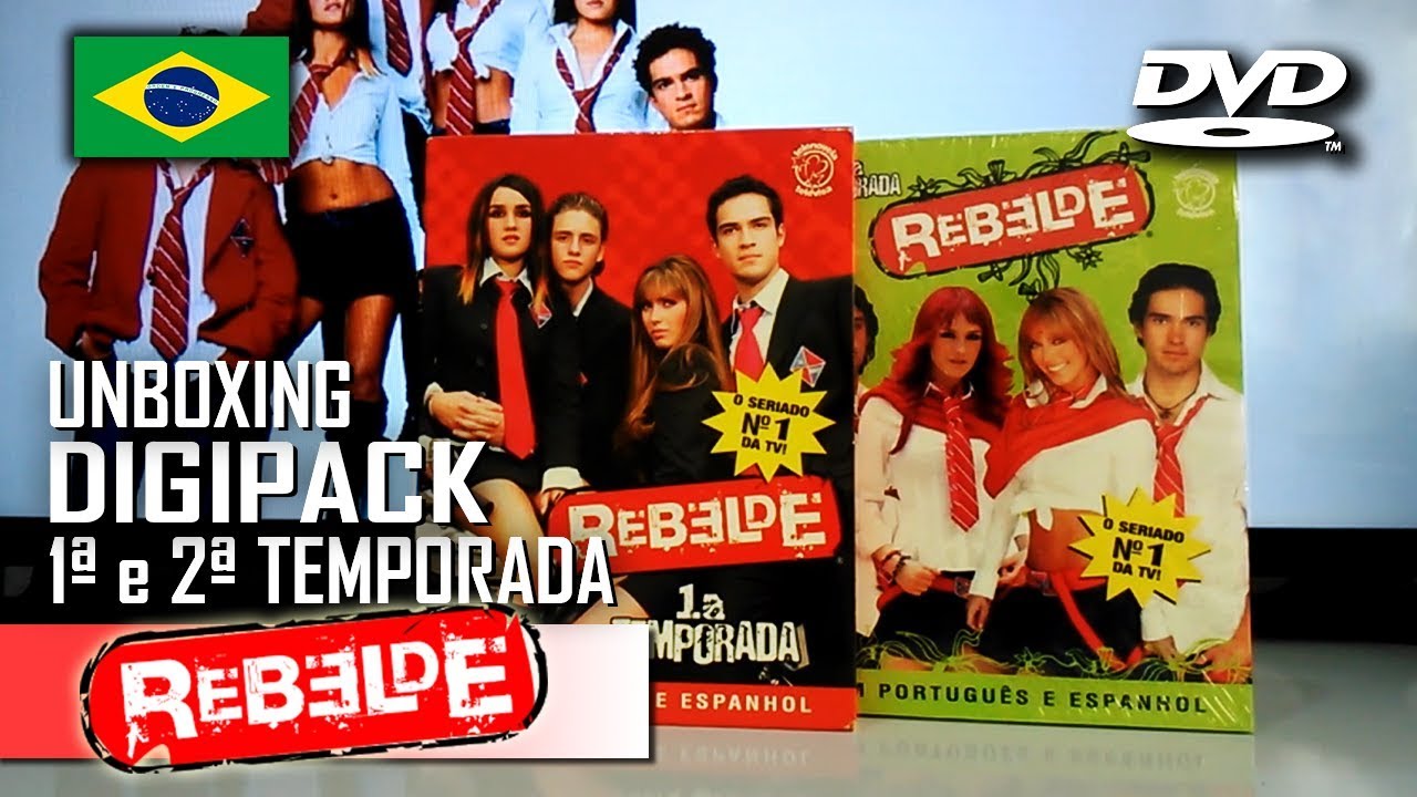DVD Rebelde - 1ª e 2ª Temporada - Digipack Edição BR - Compacto Televisa (UNBOXING)