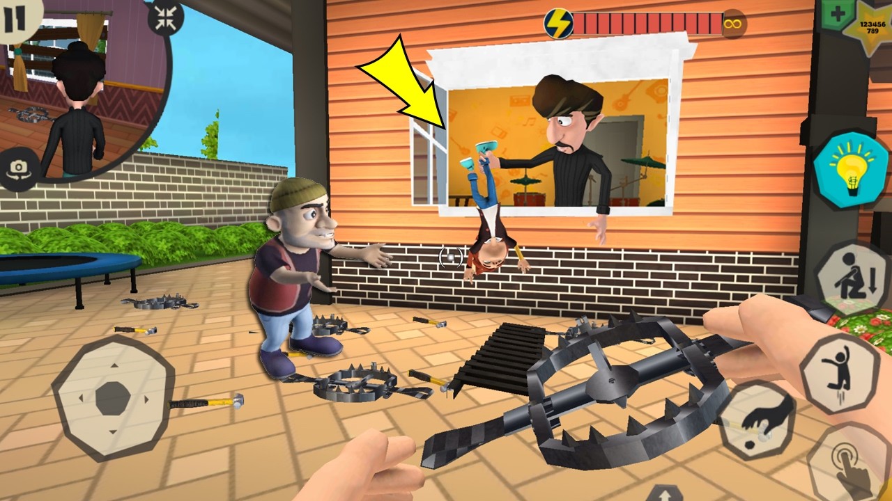 Scary Robber Home Clash - Тролли Феликс и Лестер, новые уровни из обновления, часть 1469 #scaryro...