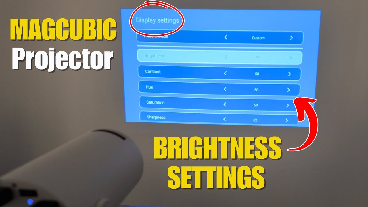 Magcubic Projector Brightness Settings - QUICK and EASY!