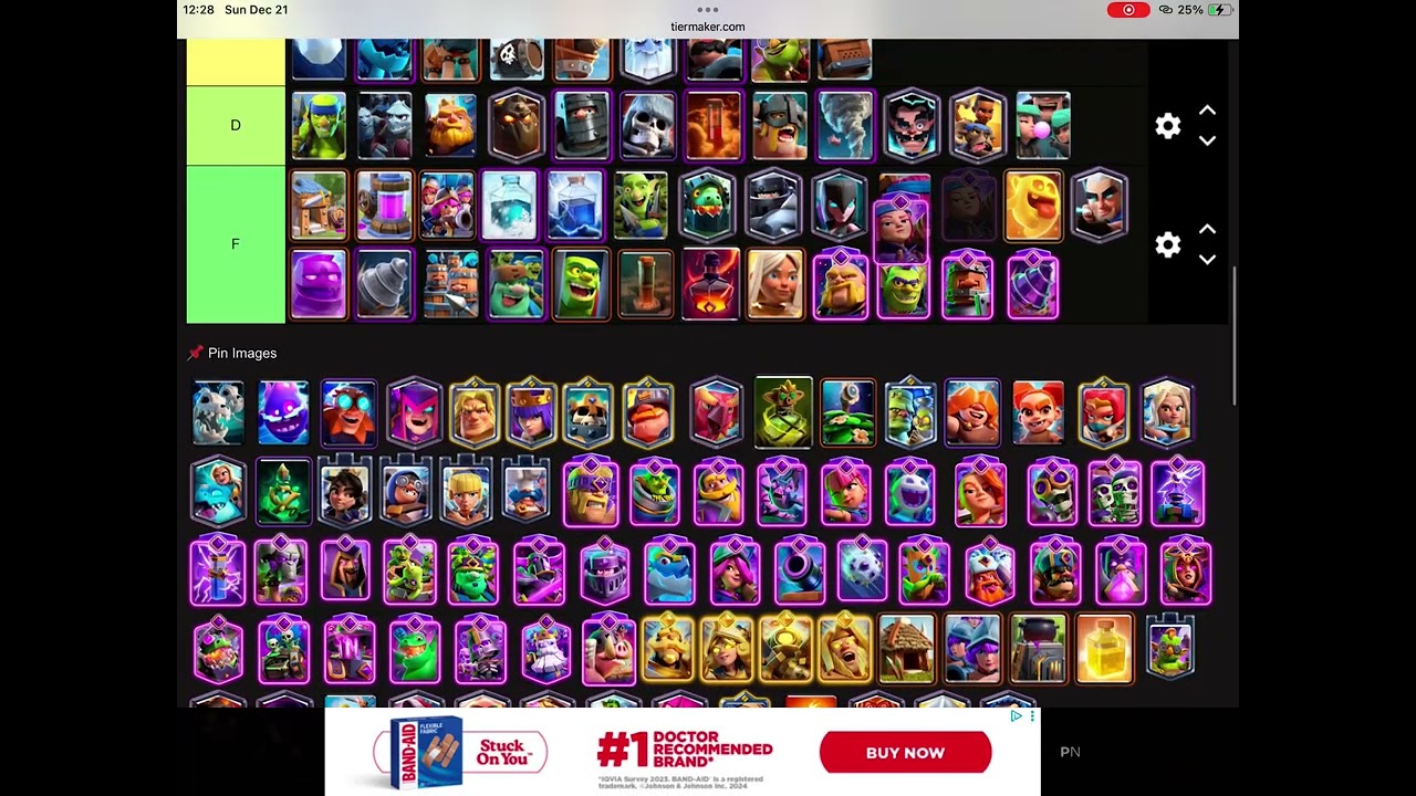 Ranking. Cards