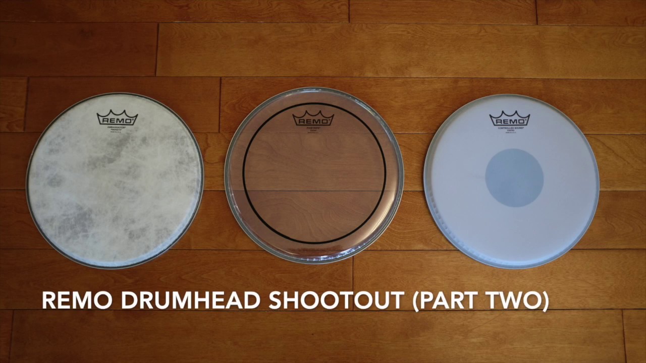 Remo drumhead shootout (part 2): Fiberskyn, Pinstripe, CS Coated Black Dot with DW drums