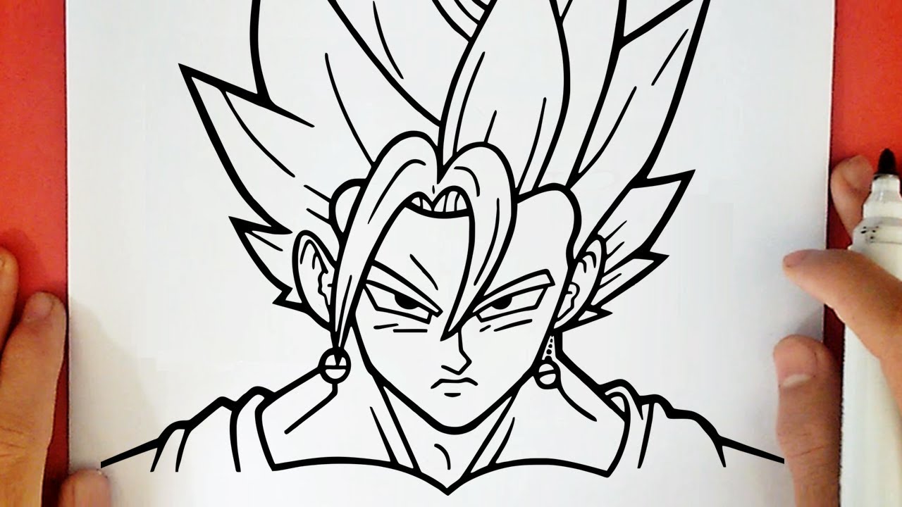 COME DISEGNARE VEGITO SUPER SAIYAN BLUE