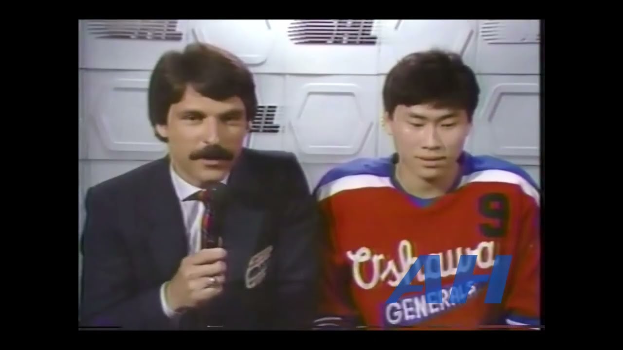 OHL Mar. 16, 1985 Jim Paek interview Toronto Marlboros Oshawa Generals
