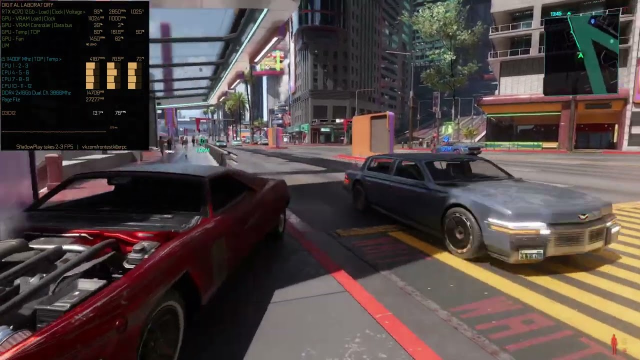 Cyberpunk 2077 - RTX 4070 PT, DLSS, RR, FG 1440p