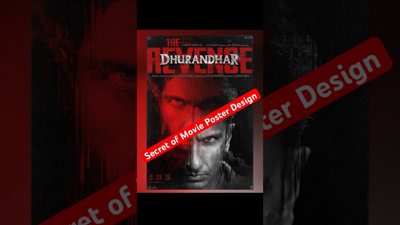 The secret behind iconic movie posters | Movie poster design 🔥#shorts #explore #trendingshorts