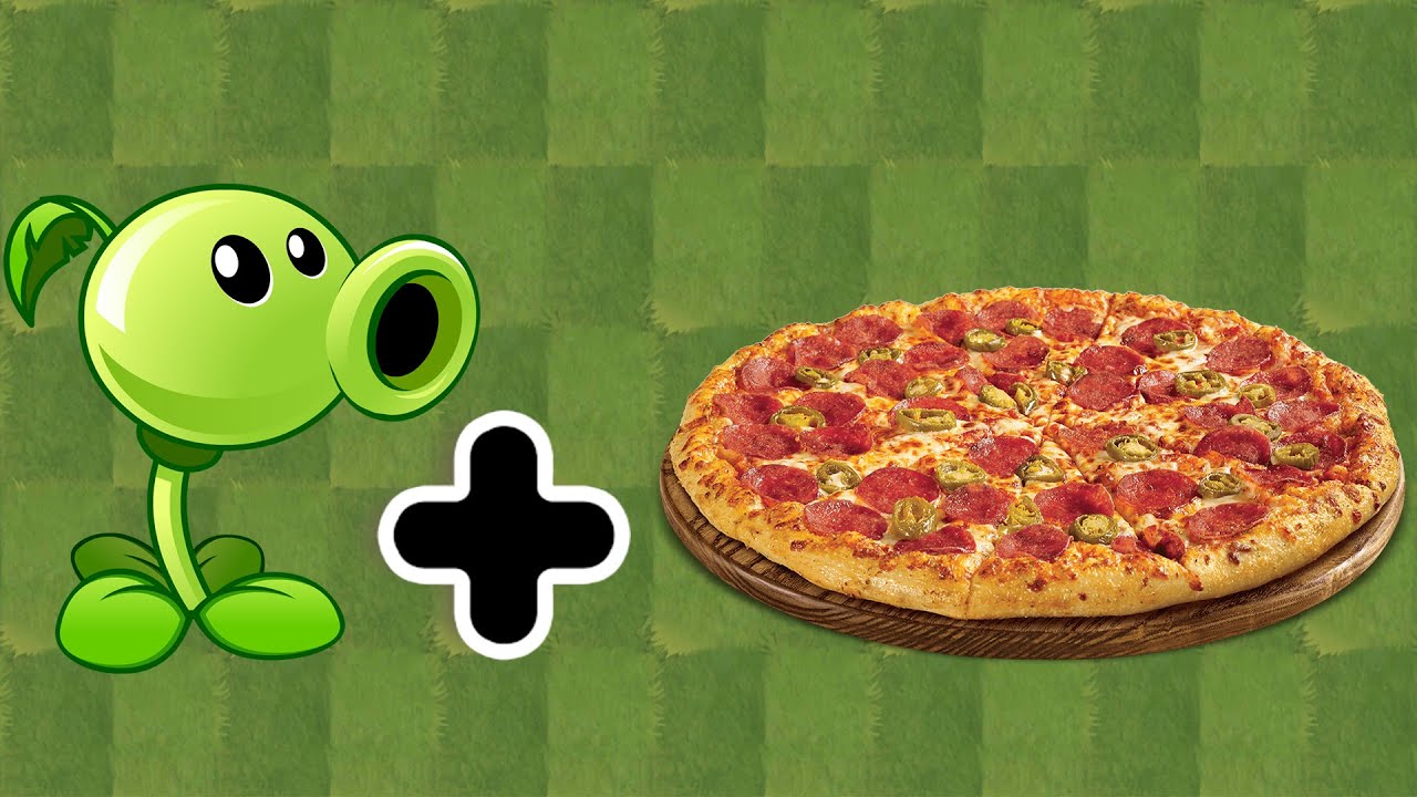 Pizza + Peashooter vs Zombies _ Plants Vs Zombies 2 Gameplay