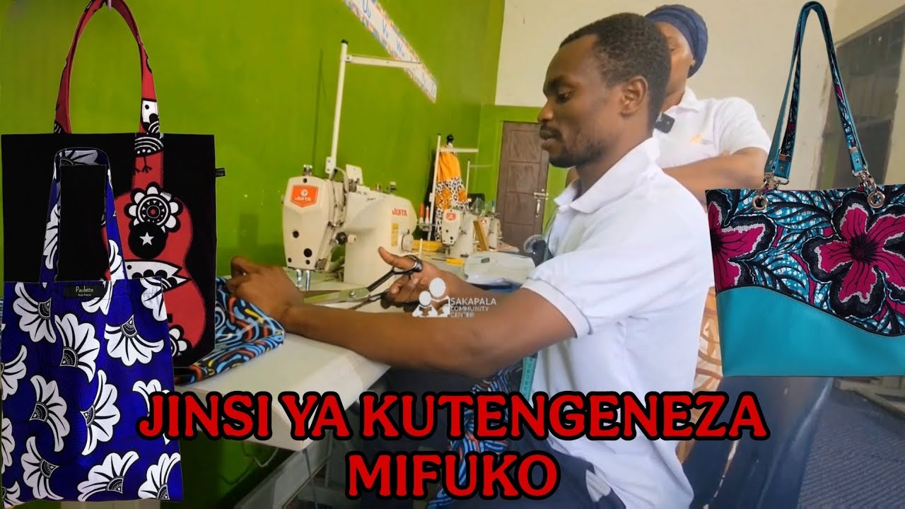 JINSI YA KUKATA NA KUTENGENEZA MIFUKO.