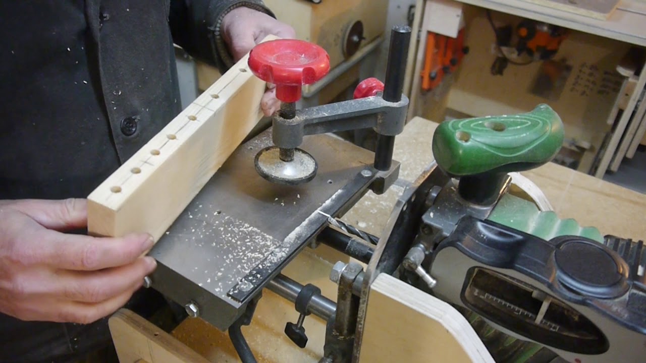Самодельная долбёжка. Часть 2. Mortising jig. Part 2.