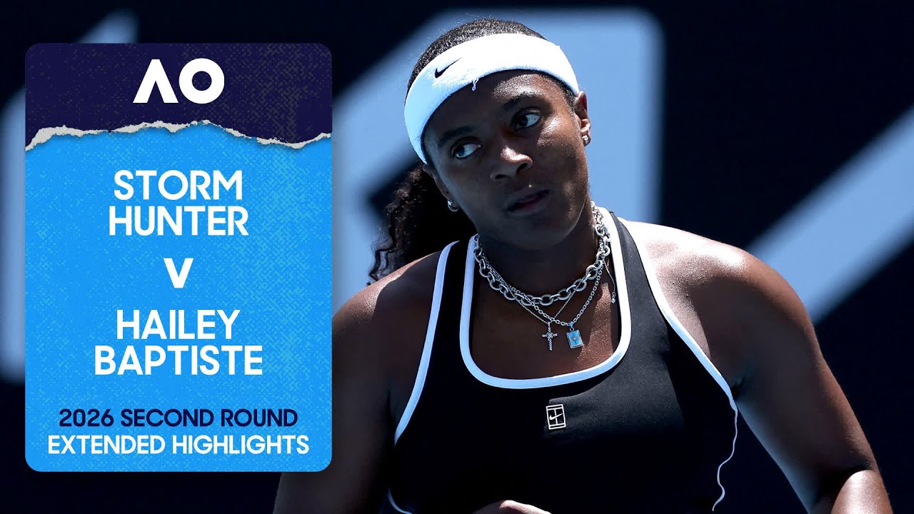 Storm Hunter v Hailey Baptiste Extended Highlights | Australian Open 2026 Second Round