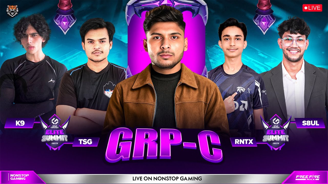ELITE SUMMIT S-3 QUARTER FINAL GRP-C 🔥💀 || S8ULELITE, TSG, K9, RNTX #nonstopgaming