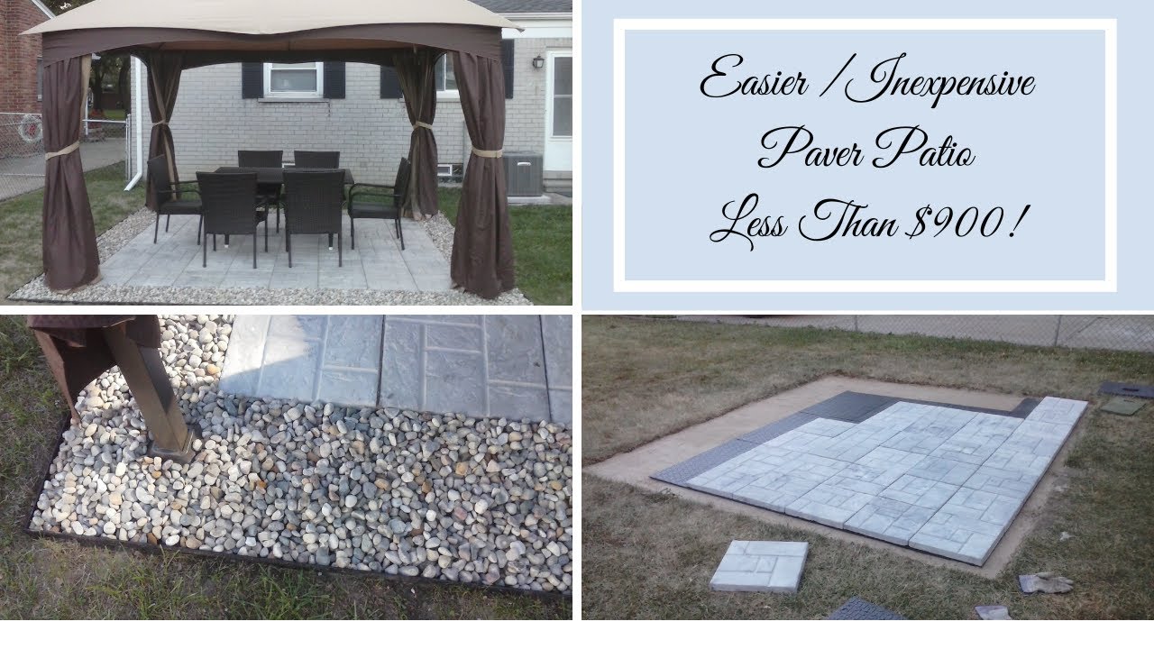 Inexpensive Backyard Patio | Easier Patio Install | Less Time & Energy | Backyard DIY | Paver Pads