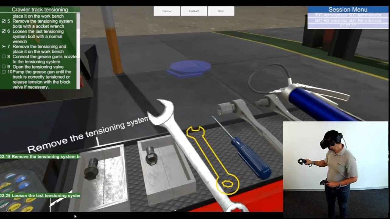 Maintenance Trainer  - VR Training (5DT - Fifth Dimension Technologies)