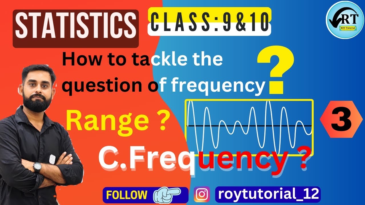 How to find Range, Frequency & Cummulative frequency|class 9&10 maths|Ch:Statistics|by #deepakroysir