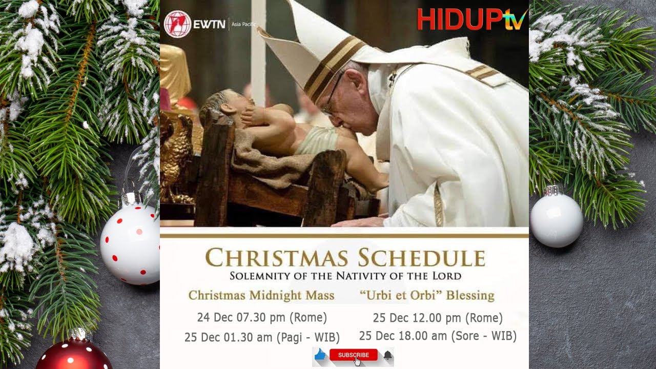 LIVE VATIKAN! MISA MALAM NATAL BERSAMA PAUS FRANSISKUS (JANGAN LEWATKAN!)