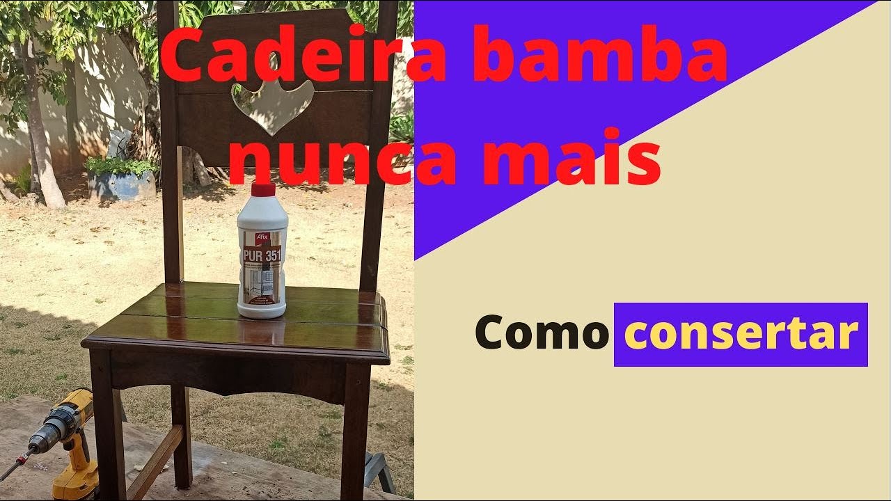 Como Consertar Cadeira que fica Rangendo