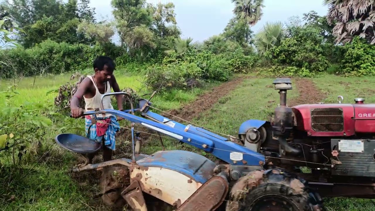 Greaves Power tiller working in field2025