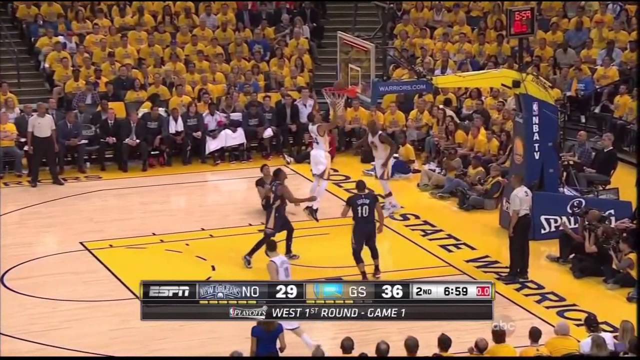 pelicans @ warriors Game 1 4-18-15