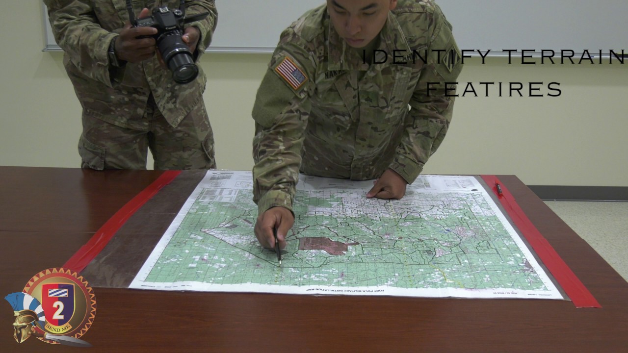 P10 Terrain Features on a Military Map