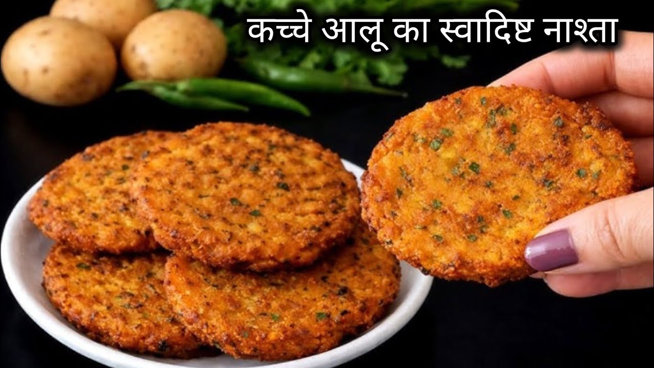 Raw potato snack recipe सिर्फ़ 3 कच्चे आलू से बनाए ऐसा स्वादिष्ट नाश्ता मेरे बच्चे हफ्तेमें 3दिन यही