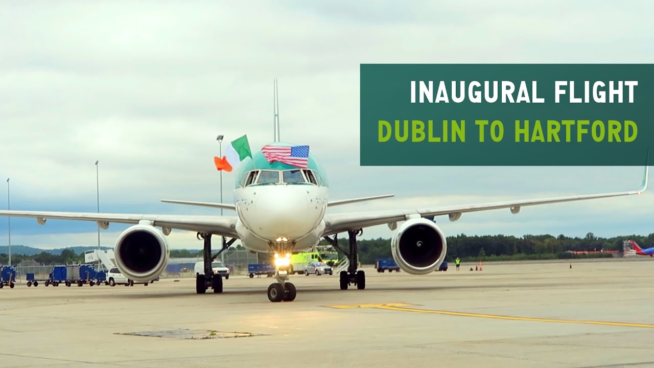Aer Lingus Cockpit Video | Inaugural Dublin to Hartford Flight