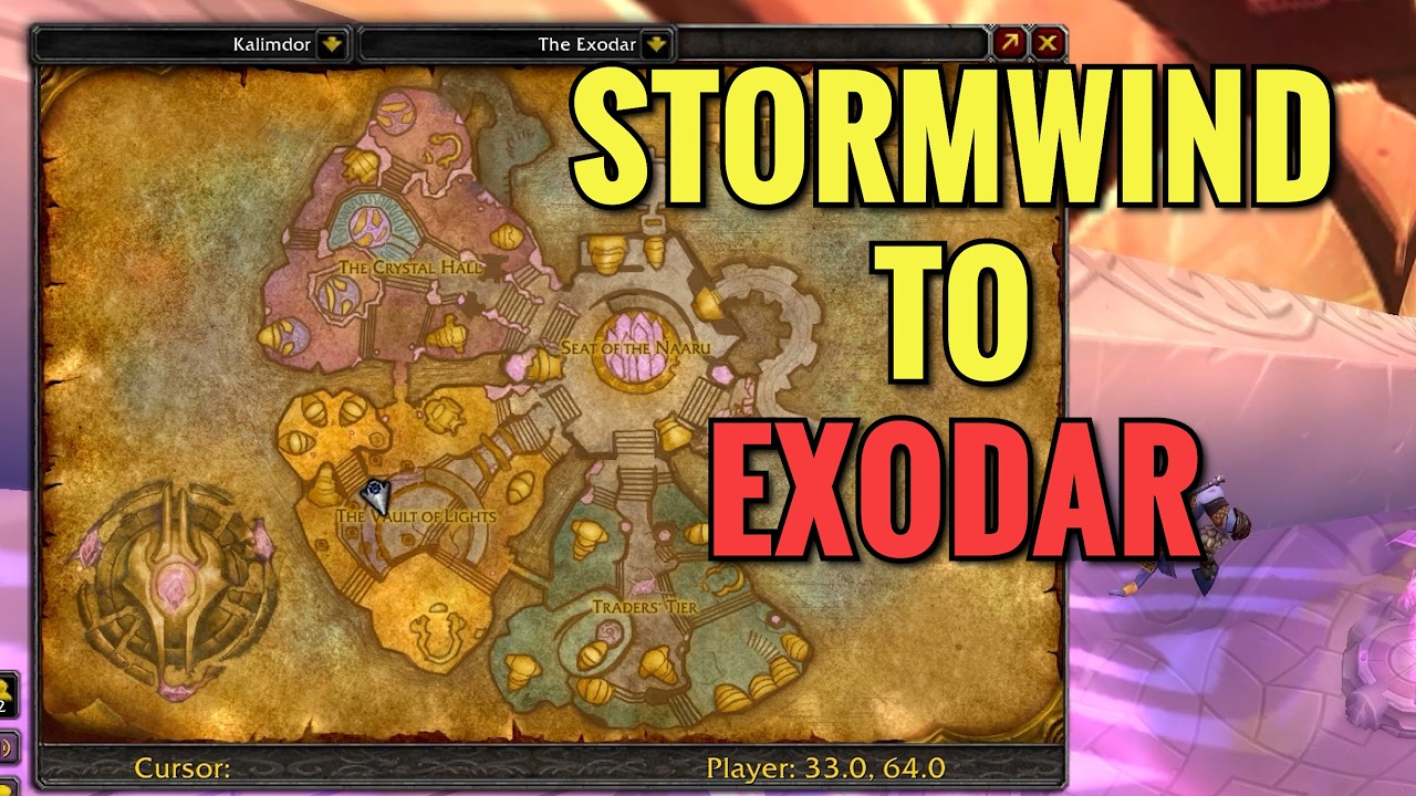 How To Get To Exodar From Stormwind (WoW TBC)