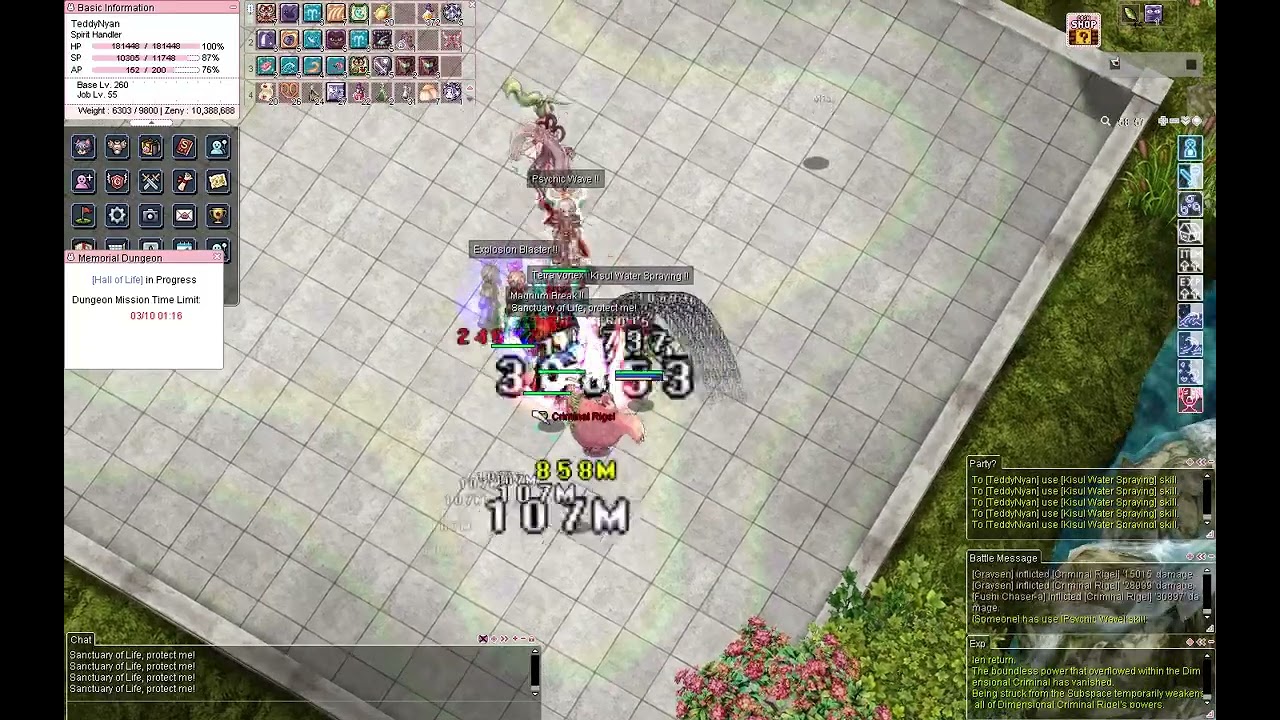 [IRO Chaos] Ragnarok Online - PT vs Rigel lvl 20