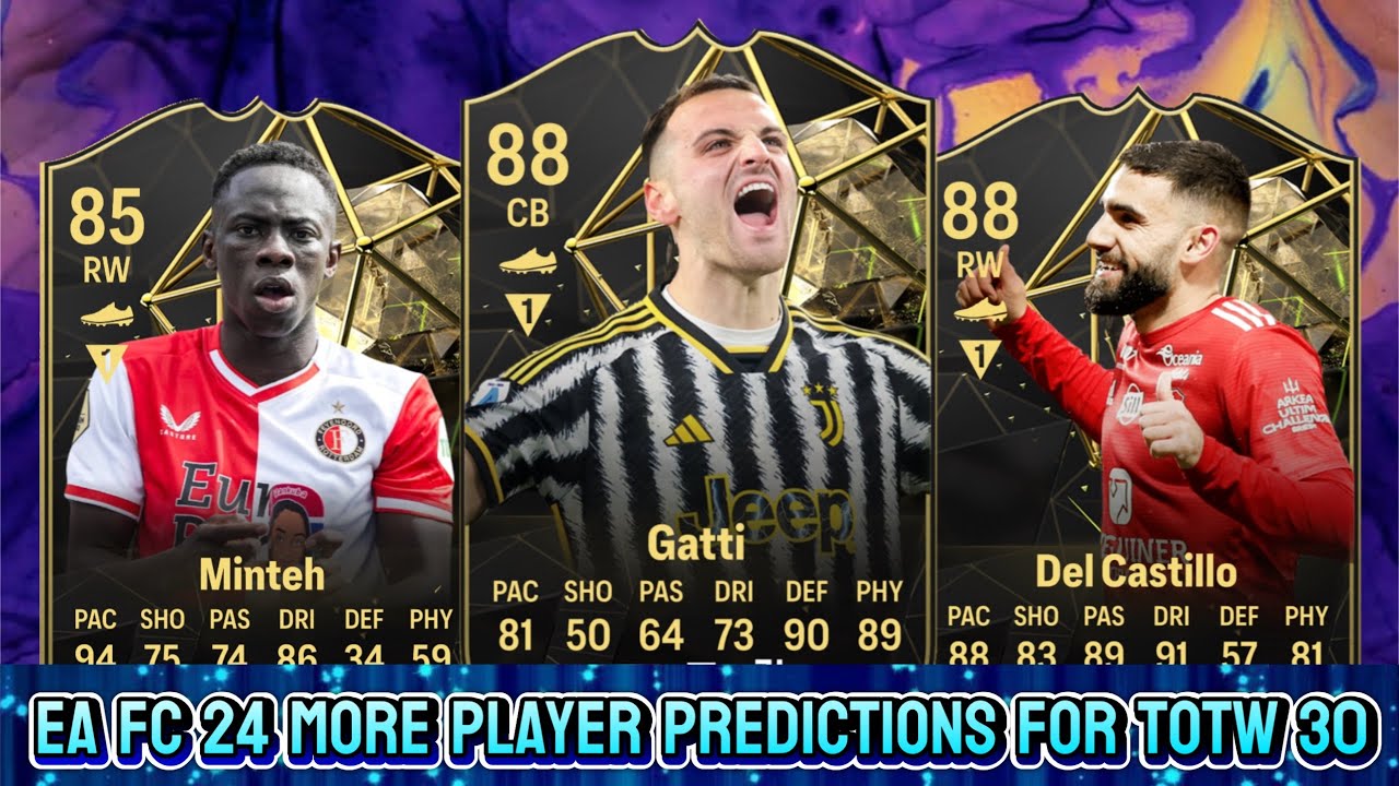 EA FC 24 TOTW 30 PREDICTIONS PART 2/2 FT. 🇬🇲 MINTEH, 🇮🇹 GATTI AND 🇫🇷 DEL CASTILLO