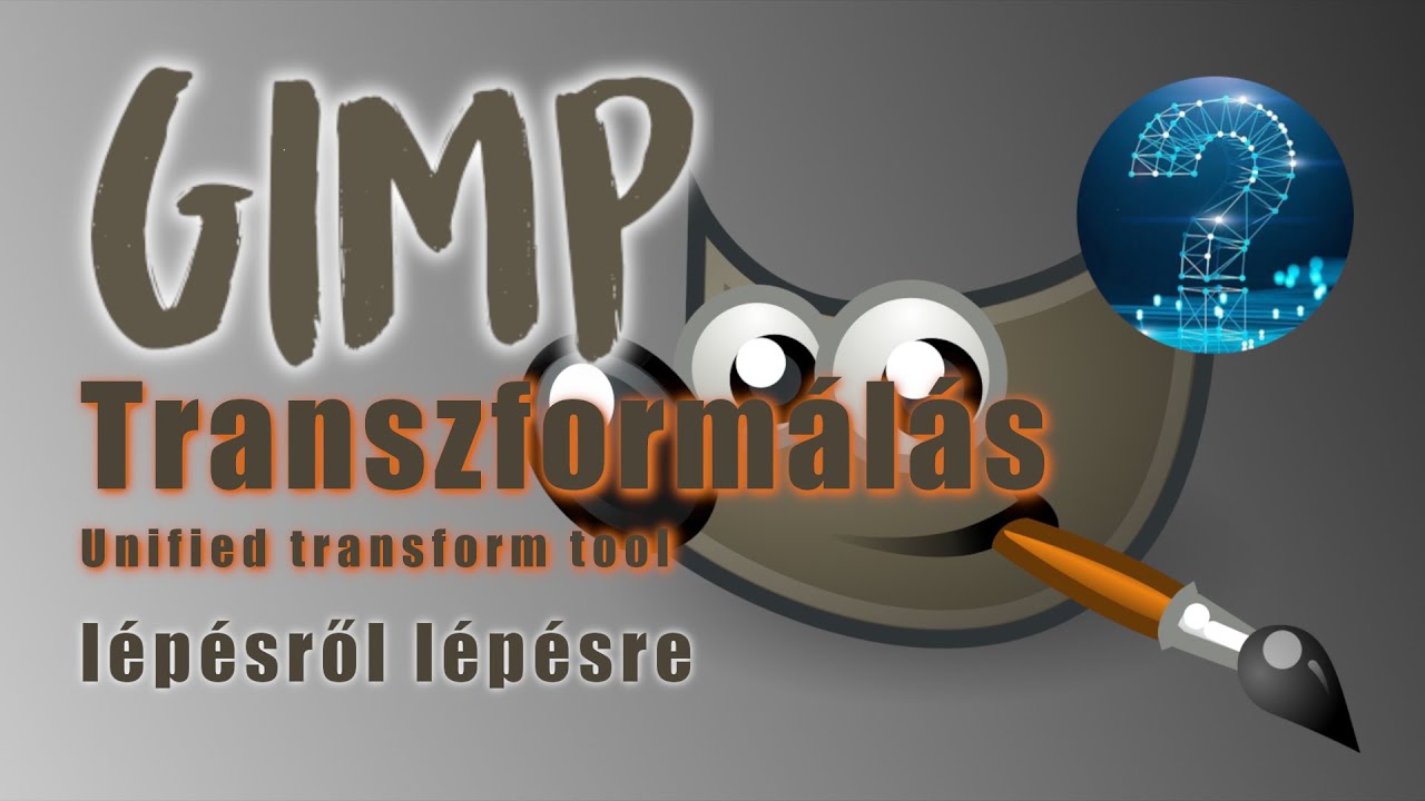 GIMP - transzformálás - unified transform tool