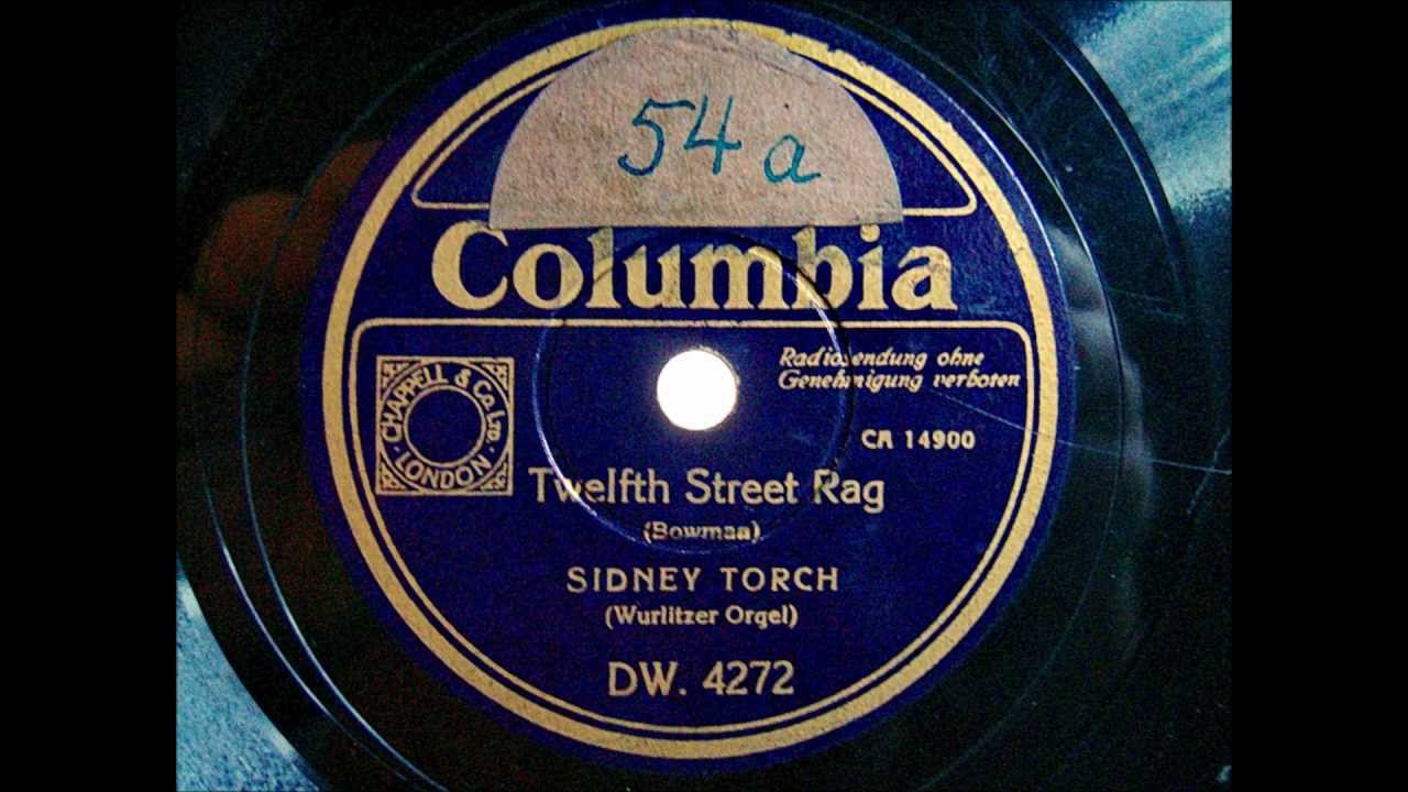 Sidney Torch an der Wurlitzer Orgel - Twelfth Street Rag - ca. 1937