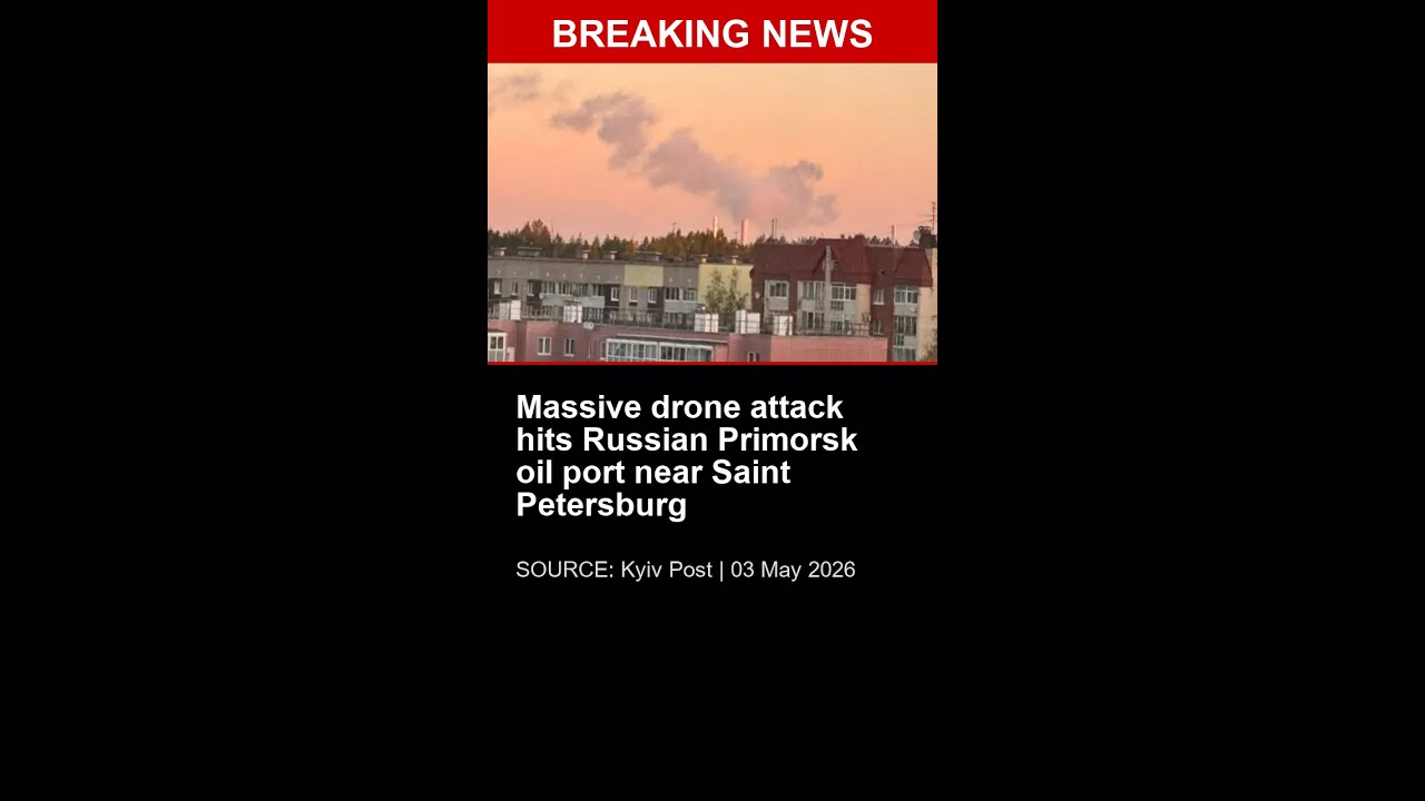 BREAKING: Massive drone attack hits Russian Primorsk oil port near Saint Petersburg