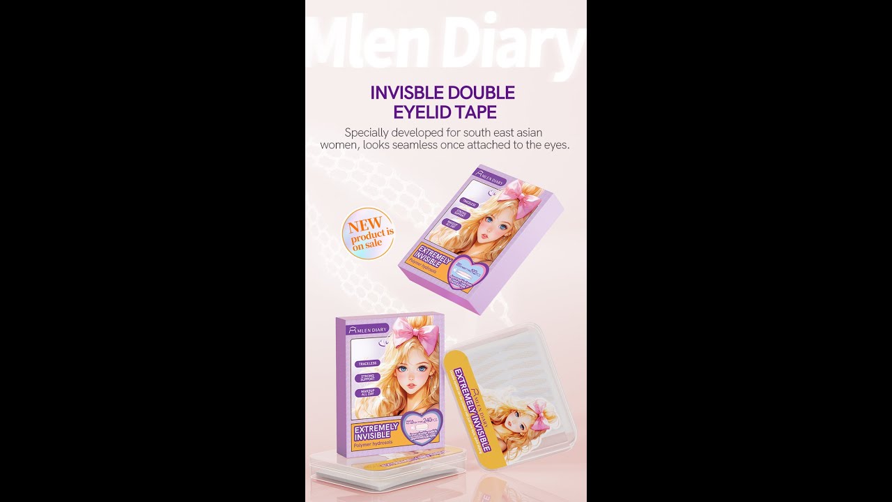 Mlen Diary Invisible Beauty Double Eyelid Tape Water-spray Suit For Single/Sagging Eyes #eyemakeup